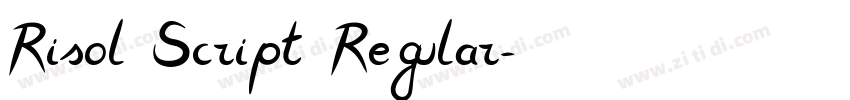 Risol Script Regular字体转换